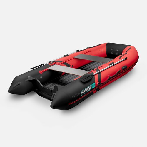 Надувная лодка GLADIATOR E420S красно-черный