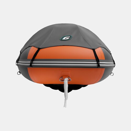 Надувная лодка GLADIATOR E350PRO оранжево-темносерый