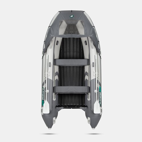 Надувная лодка GLADIATOR E380X PRO светло-темносерый