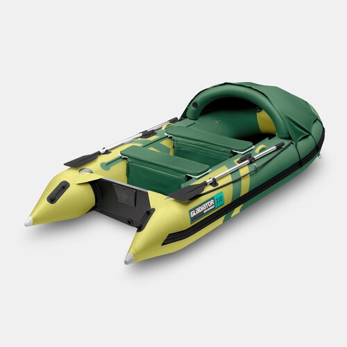 Надувная лодка GLADIATOR C330AL зелено-оливковый