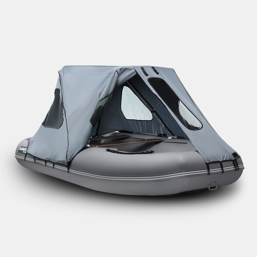 Тент ходовой с каркасом для лодок Gladiator C370AL и D370AL серый