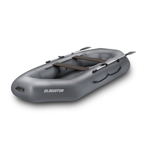 Надувная лодка GLADIATOR гребная 300 темно-серая (СПБ)