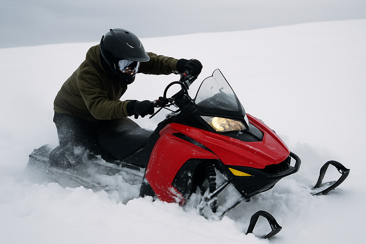 ТОП-5 ошибок новичков при вождении снегохода